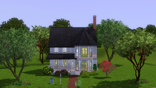 Sims 3 — Victorian Beginnings by OkieOK01 — by Okie: 2 Bedroom 3 1/2 Bath Formal Dining Office Sitting; 40x40 Lot :)