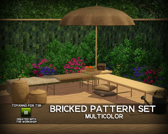 Sims 3 — Bricked - Multicolor by tdyannd — 