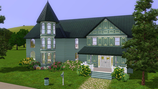 Sims 3 — Doll House Victorian by OkieOK01 — Created for my Doll House Collection - 5 Bedrooms; 2 1/2 Baths; 2