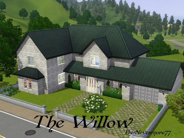 Sims 3 — The Willow by nevermore77 — This modern home is perfect for any family. The top floor has three good sized