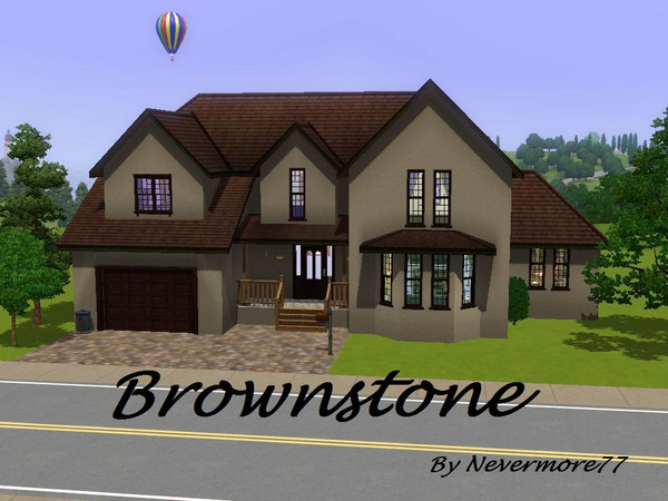 Sims 3 — Brownstone by nevermore77 — A modest home for a growing family. This is a 3 bedroom property with seperate