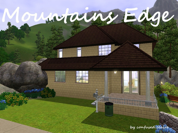 Sims 3 — Mountain Edge- CC Free by confused_claire — A gorgeous 3 bedroom house, built into the mountain rock. This home