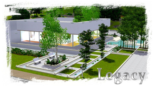 Sims 3 — Legacy by katalina —  Do your sims or legacy sims dream of a modern home so spacious and beautiful? Well here