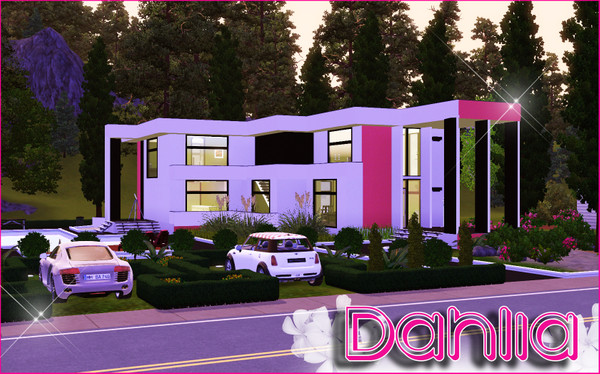 Sims 3 — Dahlia *FF* by TSR Archive — Fully furnished family home for your simmies. It has two stories and a modern