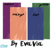 Sims 2 — The \'Badly Painted\' Wallpaper Collection by EvaVia — A set of 4 wallpapers that look like badly painted walls.