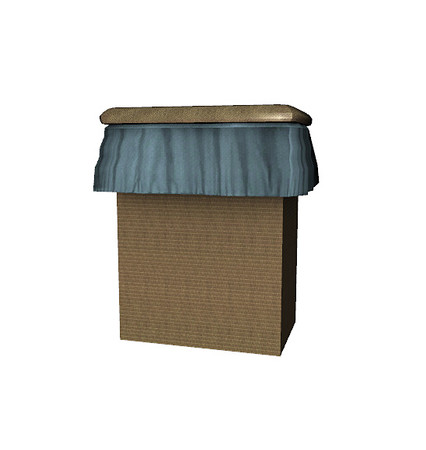 Sims 3 — Shabby Chic Bathroom Hamper by TheNumbersWoman — Shabby and Chic, for the shab in all of us. By RicciNumbers at