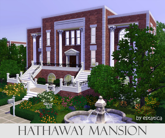 Sims 3 — Hathaway Mansion by estatica — Built many years ago, this mansion has been recently renovated and is now for