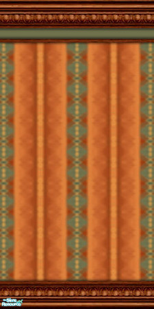 Sims 2 — Pumpkin Pie Wall by Vampire Flame — For your sims who aren't afraid of bright colors. Warning - may cause sim