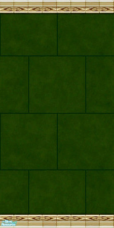 Sims 2 — Green Leather Wall by Vampire Flame — Matches the floor in your game *smile*