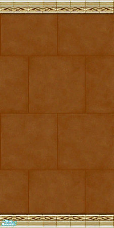 Sims 2 — Brown Leather Wall by Vampire Flame — Matches the floor already in your game *Smile*