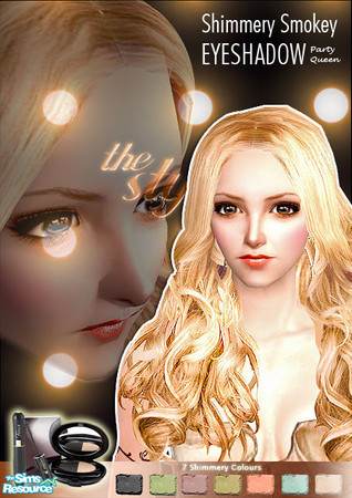 Sims 2 — Shimmery Smokey Eyeshadow Set by monkey6758 — 7 colours