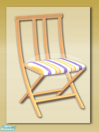 Sims 2 — Summer Days:Patio Chair Cushion 02 by Shakeshaft — Part of a recolour of my Summer Days Patio Set, in a Light