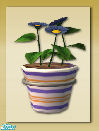 Sims 2 — Summer Days:Wall Pot 02 by Shakeshaft — Part of a recolour of my Summer Days Patio Set, in a Light Wood Texture