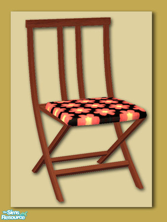Sims 2 — Summer Days- Patio Chair  Dark by Shakeshaft — Part of a recolour of my Summer Days Patio Set, in a rich dark