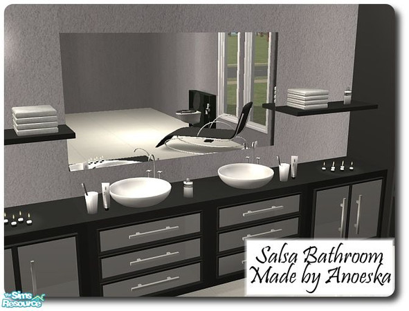 Sims 2 — Salsa Bathroom Mirror by AnoeskaB — Mirror. Part of the Salsa Bathroom.