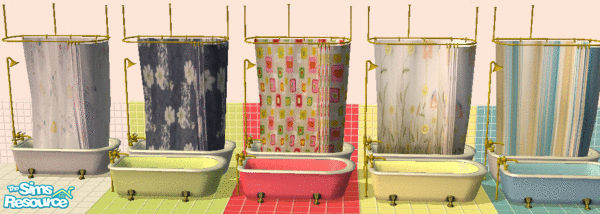 Sims 2 — Maxis Match: Atomicle Colonial Bathtubs by wimpy1968 — By request, here are the maxis matching atomicle colonial