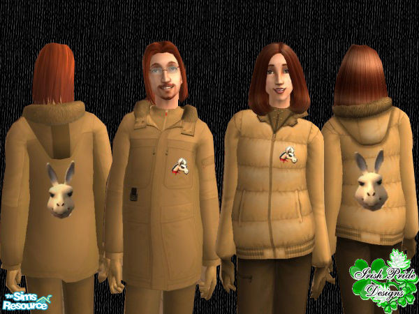 Sims 2 — Llama Winter Coat by Irish Pride — *By request* The Llama winter coat is here! Made from simulated Llama skin,