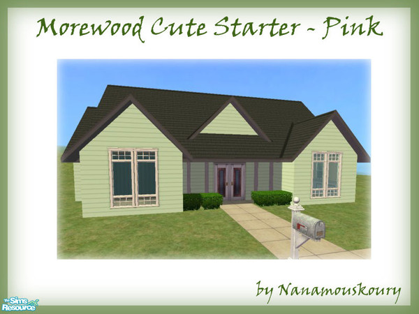 Sims 2 — Morewood Cute Starters - Green by Nanamouskoury — Part of Morewood's scenery, nice little starter houses offered