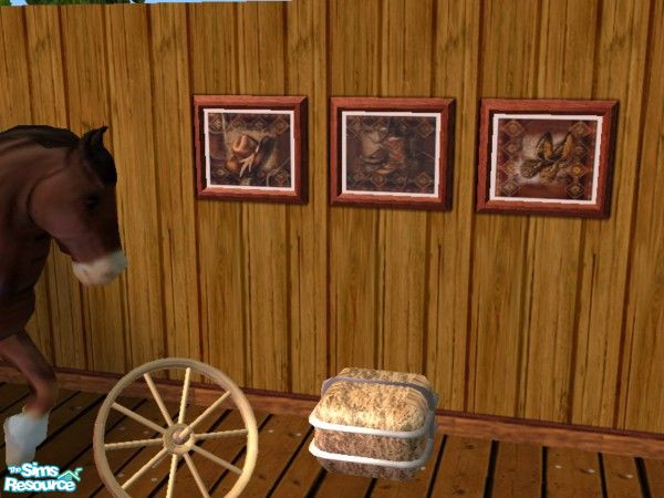 Sims 2 — Western Prints 2 Set by drewsoltesz — A recolour of the Sims 2 object "The Meaning of Fruit", these