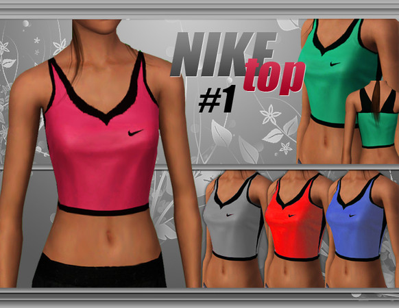 Sims 3 — Nike Top #1 by kelxaa — I'm working in a athletic collection, this is the first item of the set. Hope you like