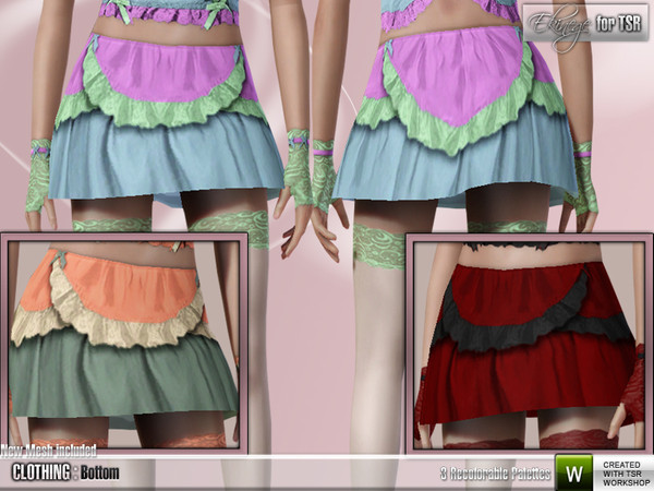 Sims 3 — Ekinege - Sweet Mini Skirt (Teen)-S30 by ekinege — For teen girls. If you want to for adults-young