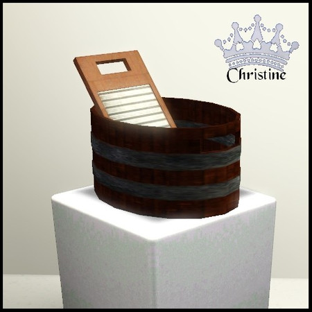 Sims 3 — Aunt Erma's Washboard and Tub by cm_11778 — This is a collection of old fashioned kitchen clutter for your Sim