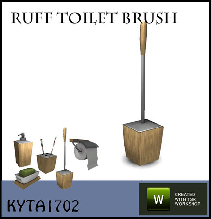 Sims 3 — Ruff toilet brush by Kyta1702 — a brush to keep the toilet clean.