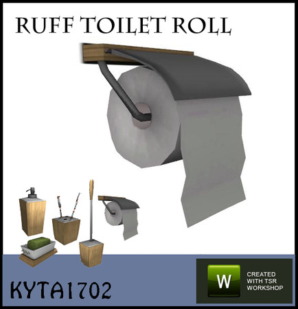 Sims 3 — Ruff toilet roll by Kyta1702 — well, you have to keep it clean.