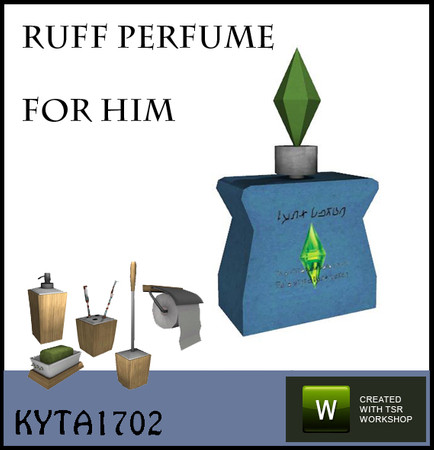 Sims 3 — Ruff perfume for him  by Kyta1702 — with the plumbob perfume is romance in the air.