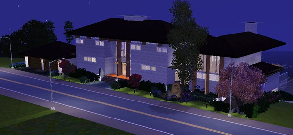 Sims 3 — EM3 - Hillside House by ErikMesa1179 — Perfect for that shallow hillside oceanview lot! Modern home with first
