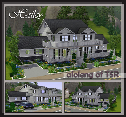 Sims 3 — Hailey by aloleng — Master's bedroom has its own gym room, walk in closet and grand bathroom. 4 bedroom, study,