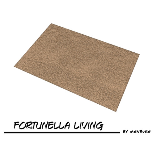 Sims 3 — Fortunella Living_Rug by mensure — Fortunella Living_Rug by mensure. Recolorable. You can find it under