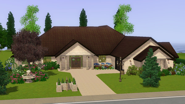 Sims 3 — Cordel by OkieOK01 — 4 Bedrooms, 4 Baths, 2 Garages, Formal Living and Dining, Foyer, Office, Breakfast Nook,