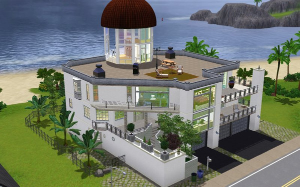Sims 3 — Designer Mansion Observatory by Alan_of_Dale — by Alan_of_Dale -- 30x30 Lot, 6 bedrooms, 4.5 bathrooms, 3 car