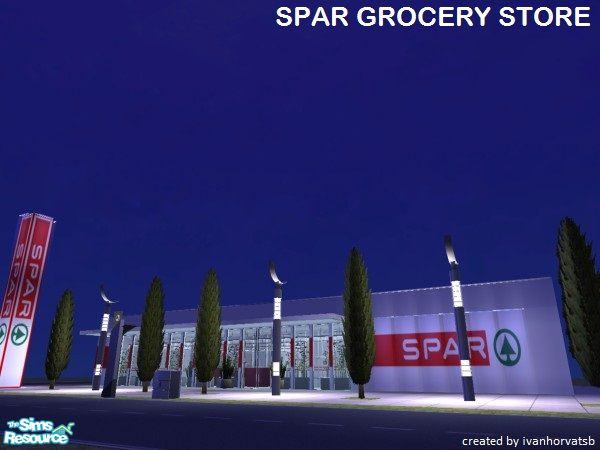 Sims 2 — SPAR GROCERY STORE by ivanhorvatsb — SPAR GROCERY STORE (Complete it furnishing and decorating)