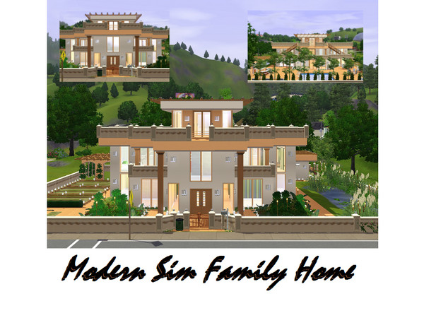 Sims 3 — Modern Sim Family Home  by engelchen1202 — Modern Sim Family Home - for Sale - fully furnished 1. Floor 1