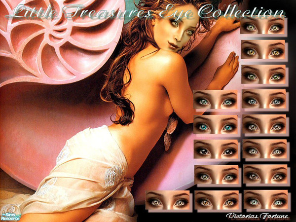Sims 2 — VF Little Treasures Eye Collection by fortunecookie1 — Here are 14 new little treasures for your sims. They are