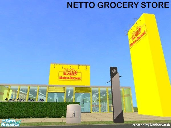 Sims 2 — NETTO GROCERY STORE by ivanhorvatsb — NETTO GROCERY STORE (Complete it furnishing and decorating)