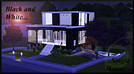 Sims 3 — Black and White Single House by oldmember_cava_no — 