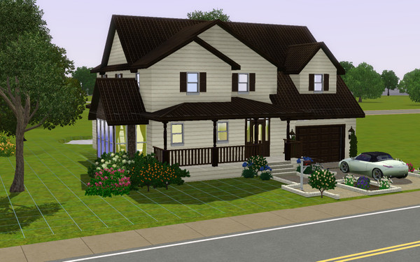Sims 3 — The Leah by elliesimsi824 — The Leah is a modern, cosy family home with 4 bedrooms ( 1 masterbedroom and 3 rooms