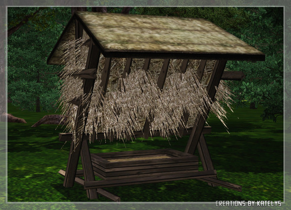Sims 3 — Deer park - Rack 01 by katelys — A decorative object. 