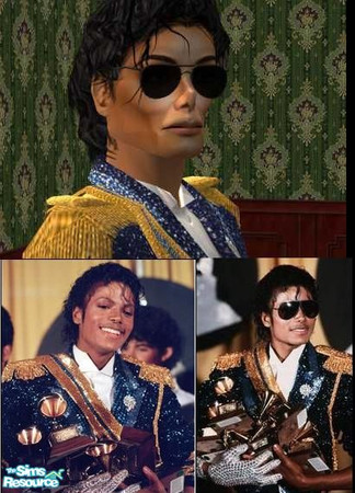 Sims 2 — Michael Jackson  Grammys by ToxicFume — This is Michael Jackson from the 1984 Grammys. I didn\'t make the skin