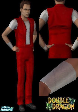 Sims 2 — Jimmy Lee (Double Dragon) by Hordriss — Second player character from the 1987 arcade game \"Double