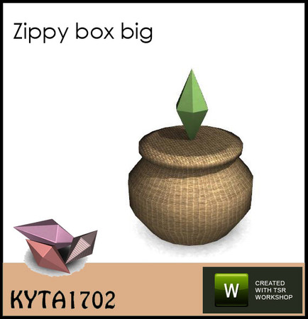 Sims 3 — Zippy plumbob box big by Kyta1702 — a BIG box for treasures.