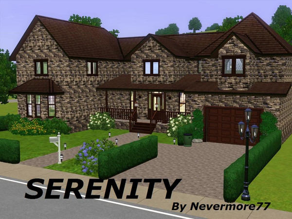 Sims 3 — Serenity by nevermore77 — A wonderful three bedroom family home. This property has an attached garage, living