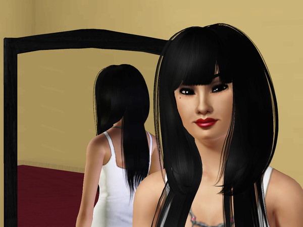 Sims 3 — Meishi Tsunamaki by Galloandre — The beautiful Meishi's always been fascinated by composing movie music, and