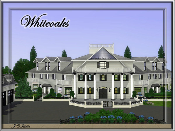 Sims 3 — Whiteoaks by JCIssette — This lovely beach house is a huge home set in the Cape Cod Cove and is surrounded by