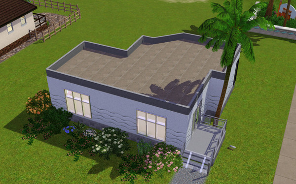 Sims 3 — Modern Starter 1 by xxxmilknhoney — A simple yet chic design, this house comes with ample curb appeal at the