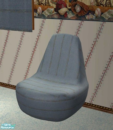 Sims 2 — Dugout Bedroom - Gaming Chair by Riverwillows — Great bedroom featuring hand-me-down weathered oak furniture,