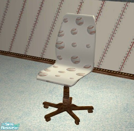 Sims 2 — Dugout Bedroom - Desk Chair by Riverwillows — Great bedroom featuring hand-me-down weathered oak furniture, and